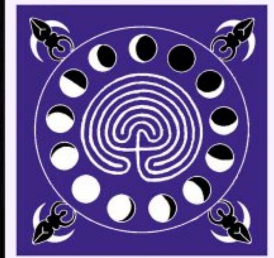 Goddess Labyrinth Altar Cloth