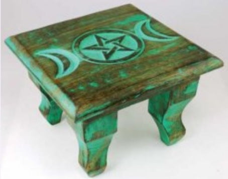 Antique Triple Moon Altar Table