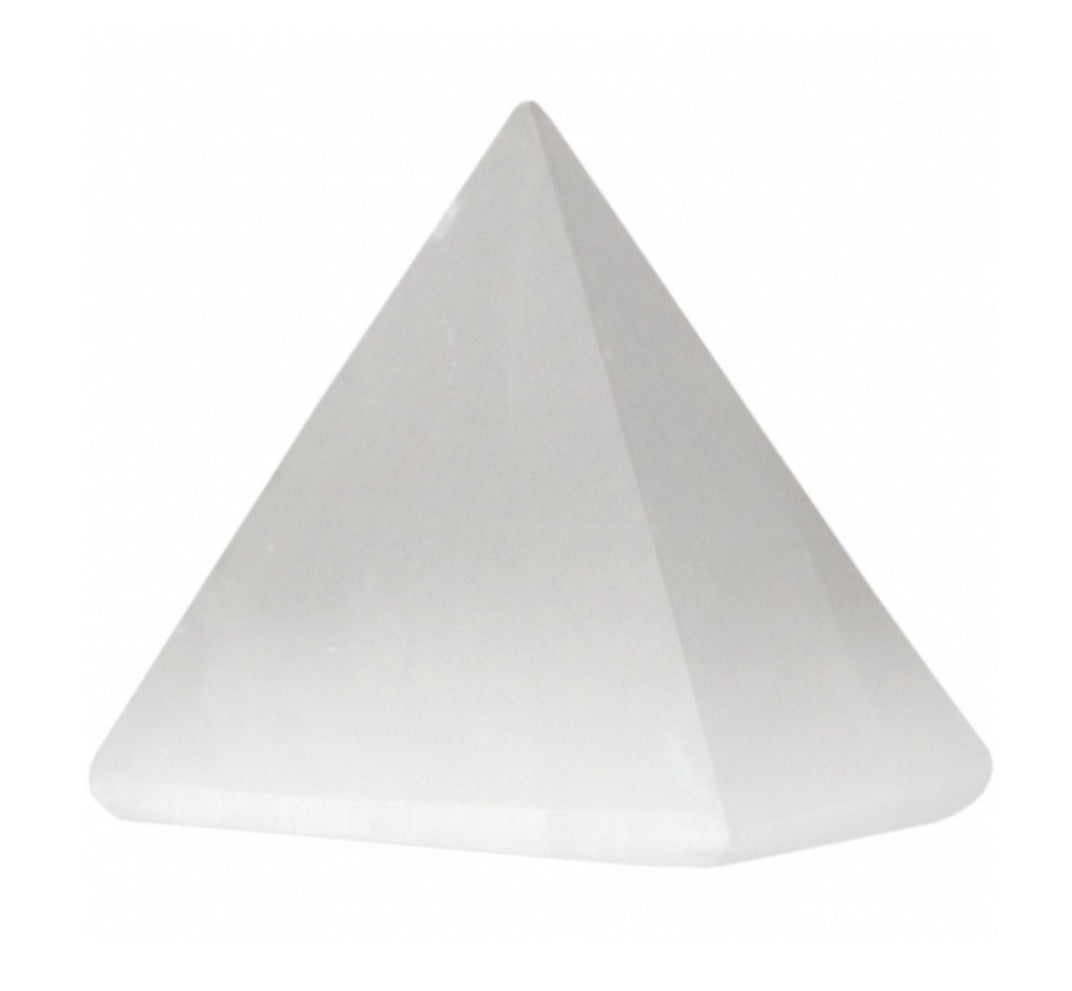 White Selenite Pyramid