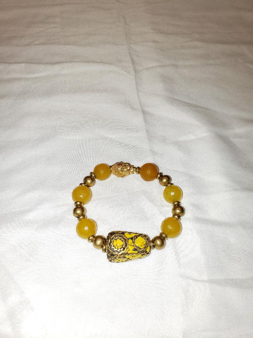 Yellow Agate Bracelet